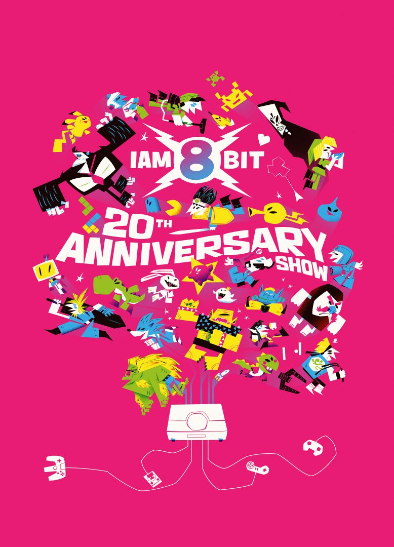 iam8bit 20th Anniversary Art Show header