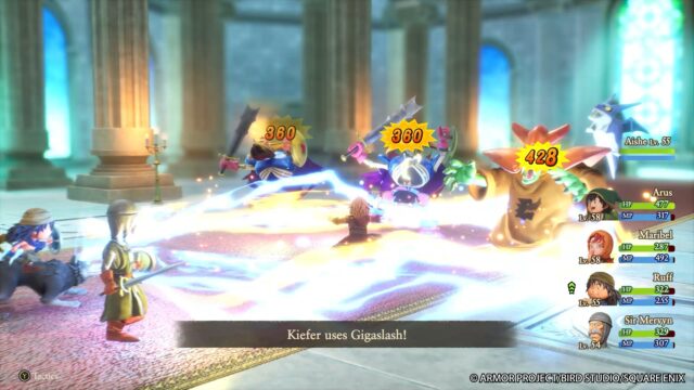 Dragon Quest VII Remastered battle screenshot