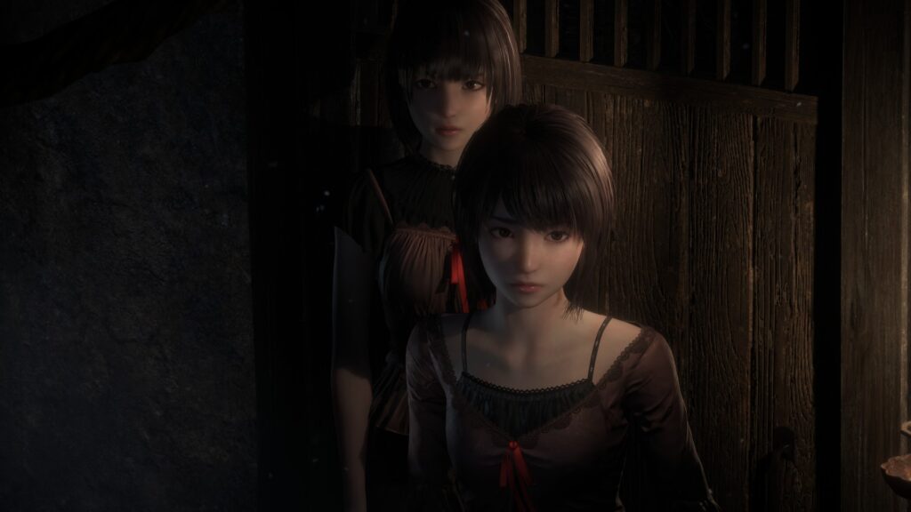 A screenshot from Fatal Frame II Crimson Butterfly Remake