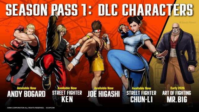 Fatal Fury City of the Wolves Season Pass 1 DLC characters