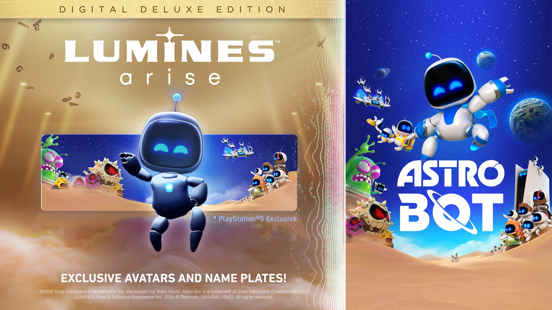 Lumines Arise Digital Deluxe Astro Bot header