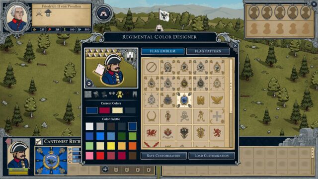 A screenshot from the game Master of Command