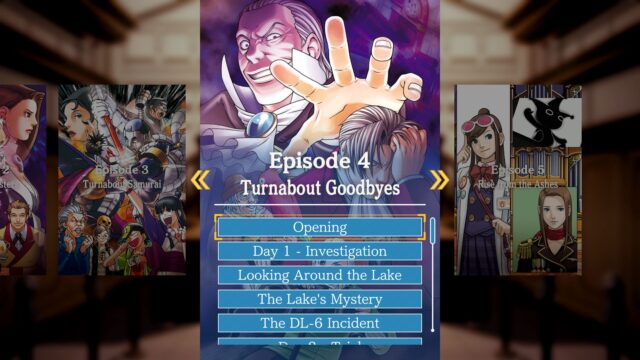Phoenix Wright Ace Attorney Trilogy Episode Selection