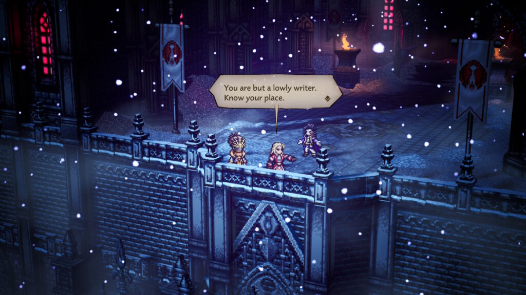 A screenshot from the game Octopath Traveler 0