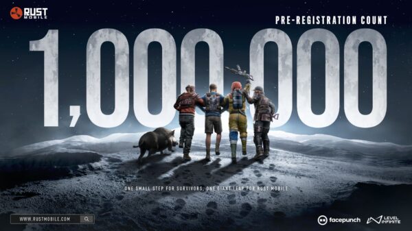 Rust Mobile 1M pre-registration visual