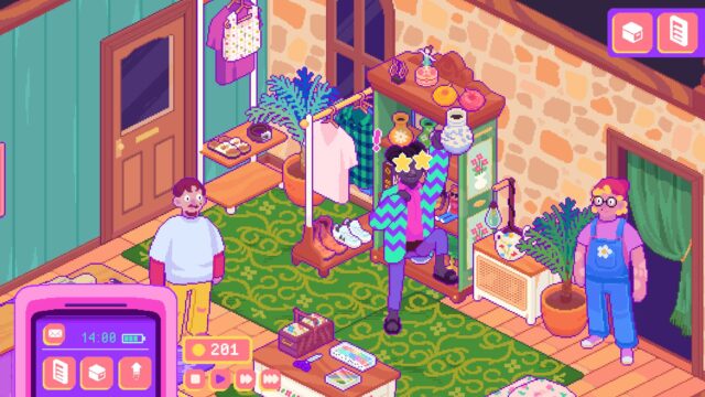 A screenshot from the game Thrifty Business