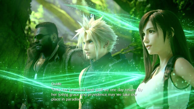 A screenshot from Final Fantasy VII Remake Intergrade on Switch 2