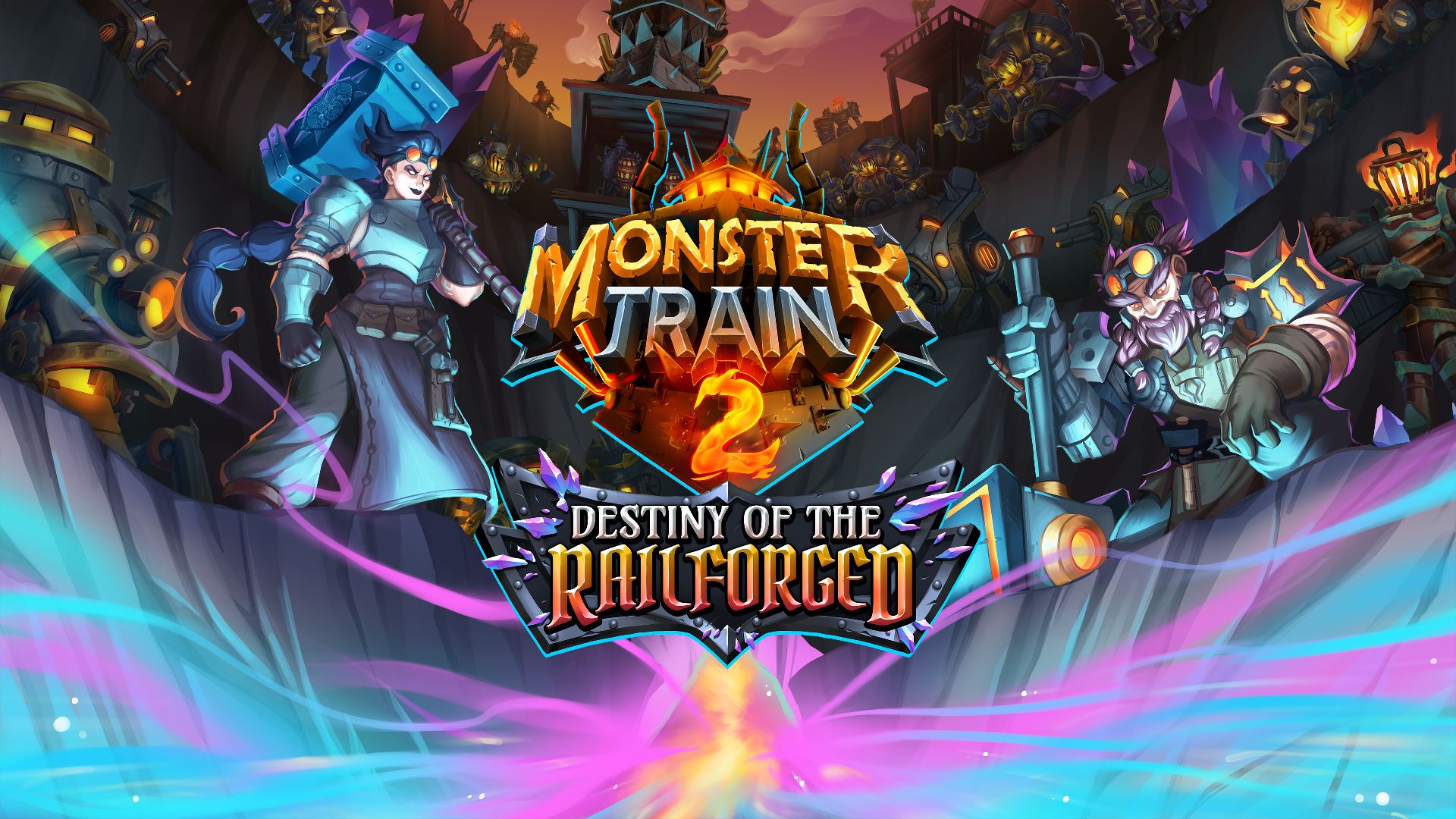 Monster Train 2 Destiny of the Railforged Key Art