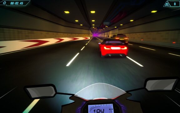 A screenshot from Moto Rush Reborn