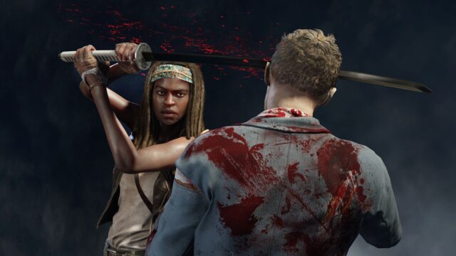 A screenshot from the World War Z The Walking Dead DLC.