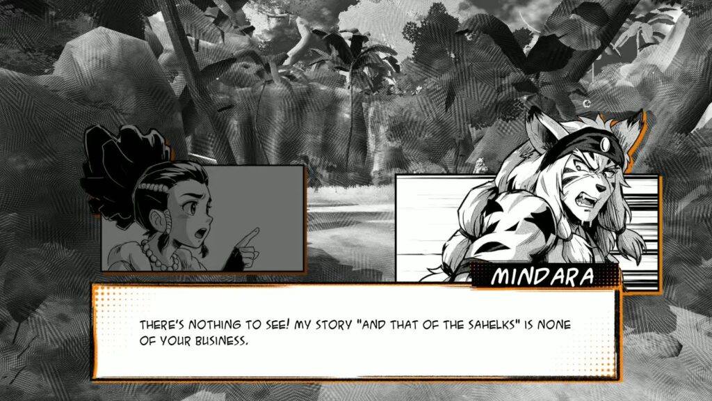 A screenshot from the game A Fighter's Nova Mindara