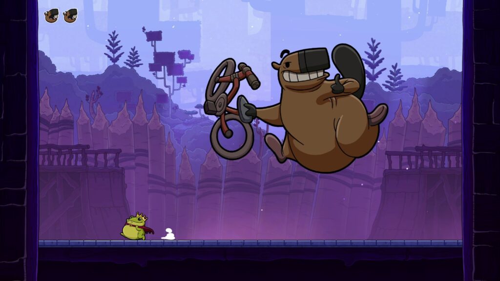 A game screenshot from Croak.