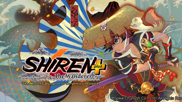 Shiren the Wanderer: The Mystery Dungeon of Serpentcoil Island Plus key art