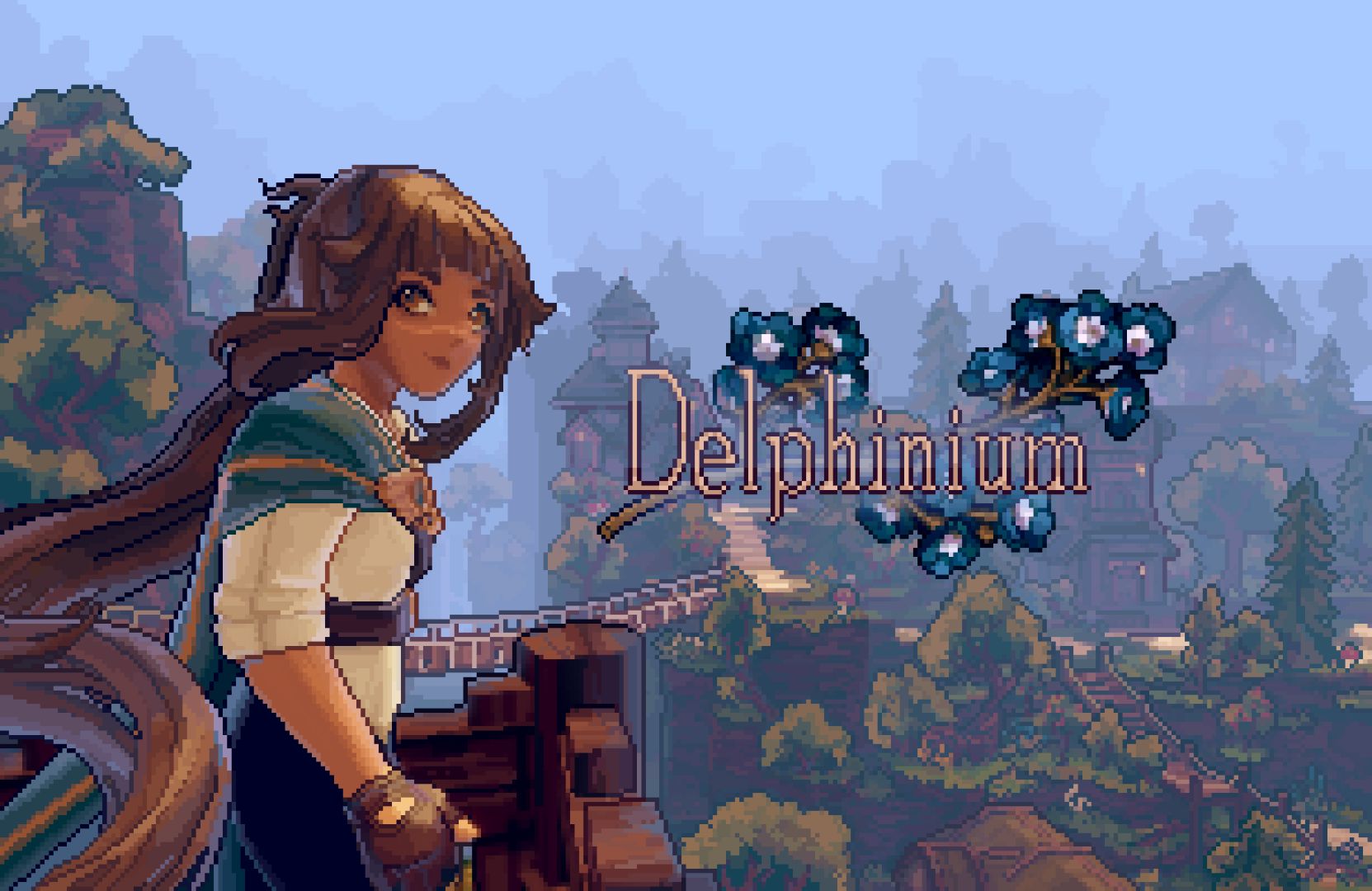 Delphinium key art