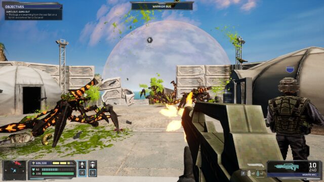 A screenshot from Starship Troopers: Ultimate Bug War