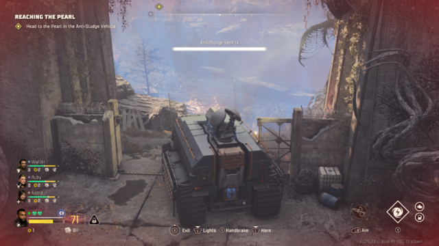 A screenshot from John Carpenter's Toxic Commando