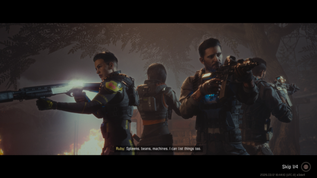 A screenshot from John Carpenter's Toxic Commando