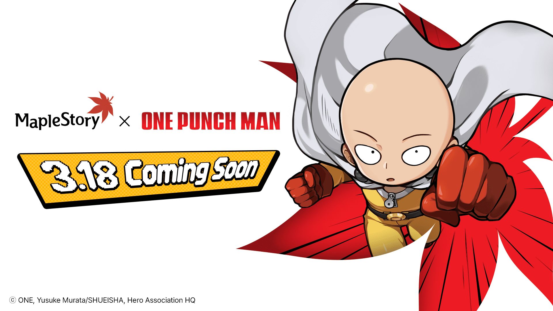 MapleStory One-Punch Man key art