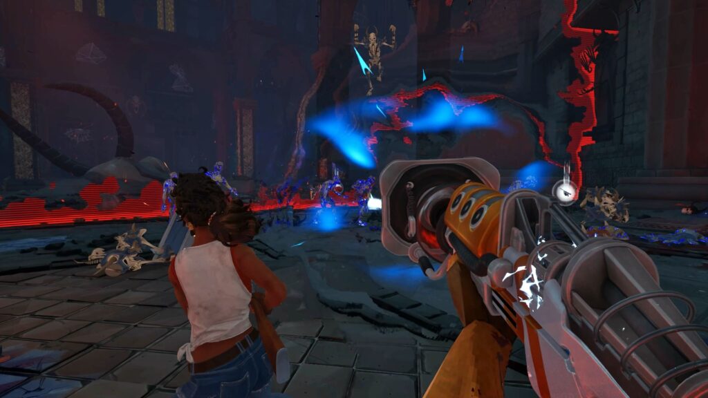A screenshot from Serious Sam: Shatterverse