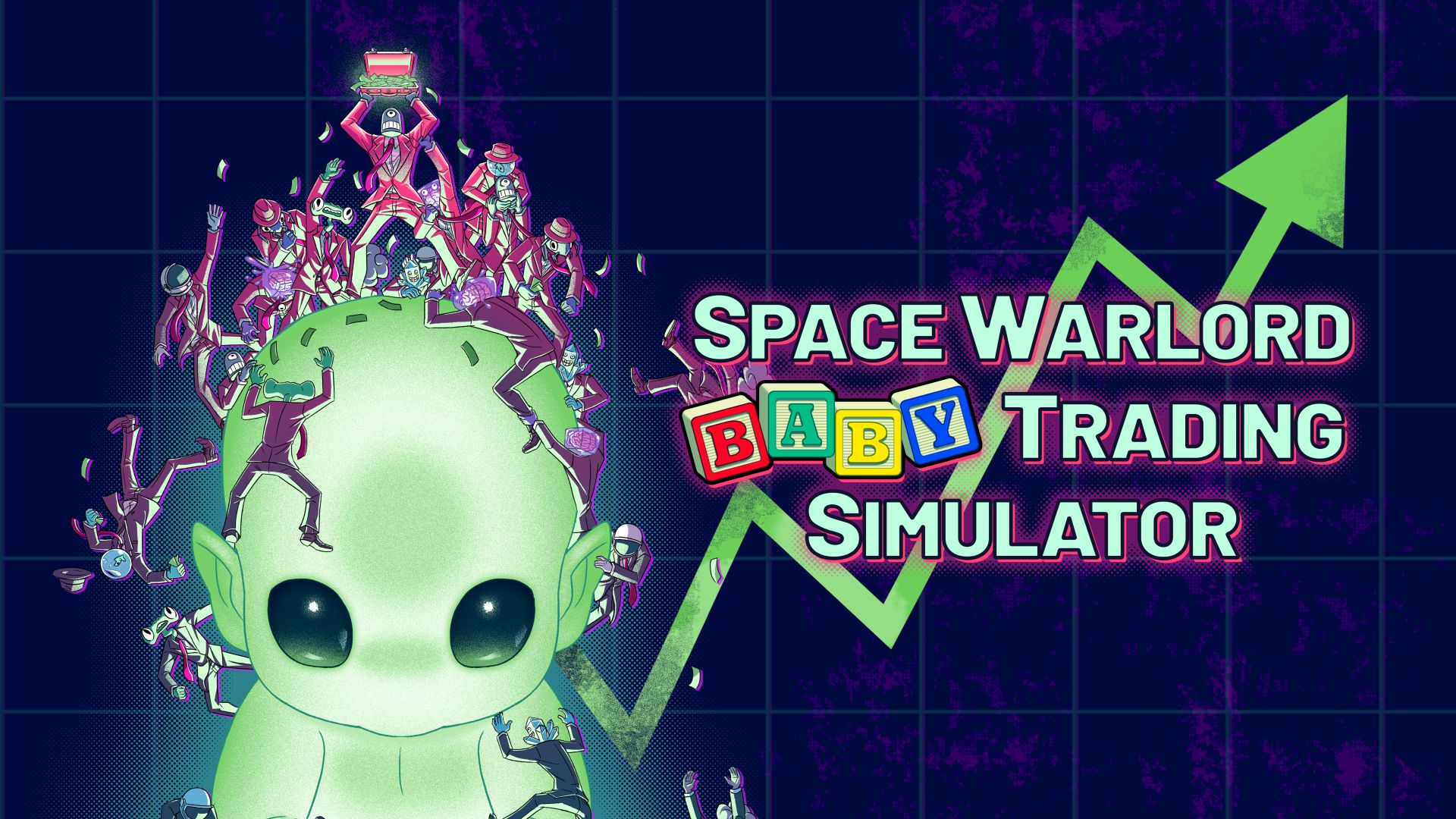 Space Warlord Baby Trading Simulator key art