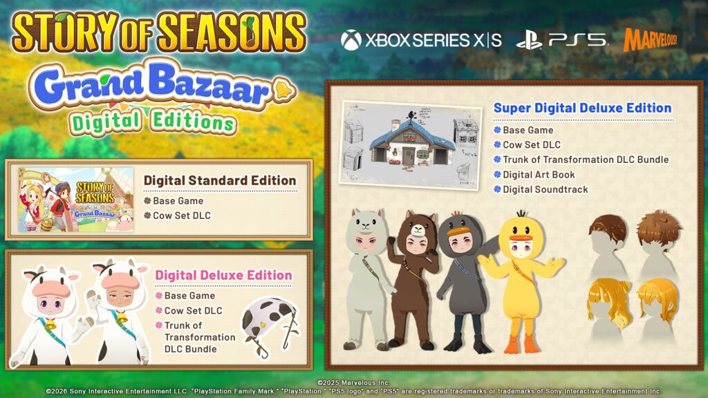 Story of Seasons Grand Bazaar PS5 Xbox Series Beauty Shot