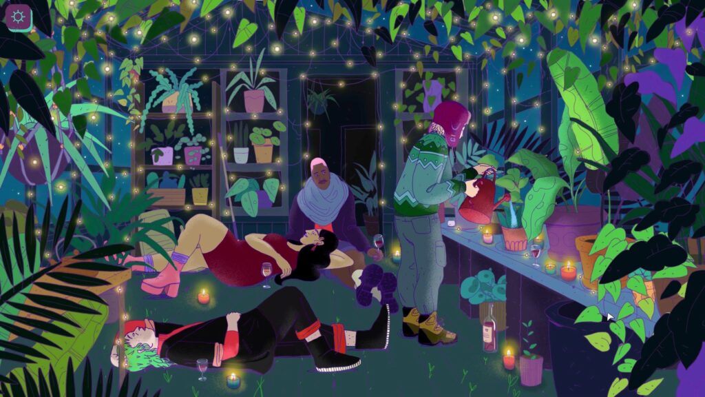 A screenshot from Travelling Light