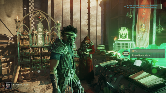 A screenshot from Warhammer 40000 Darktide Beyond the Hive