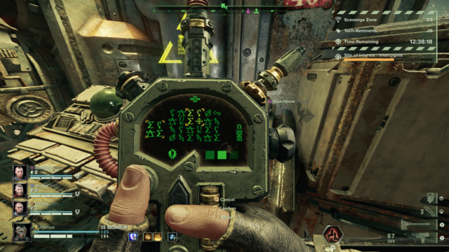 A screenshot from Warhammer 40000 Darktide Beyond the Hive