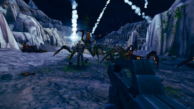 A screenshot from Starship Troopers: Ultimate Bug War