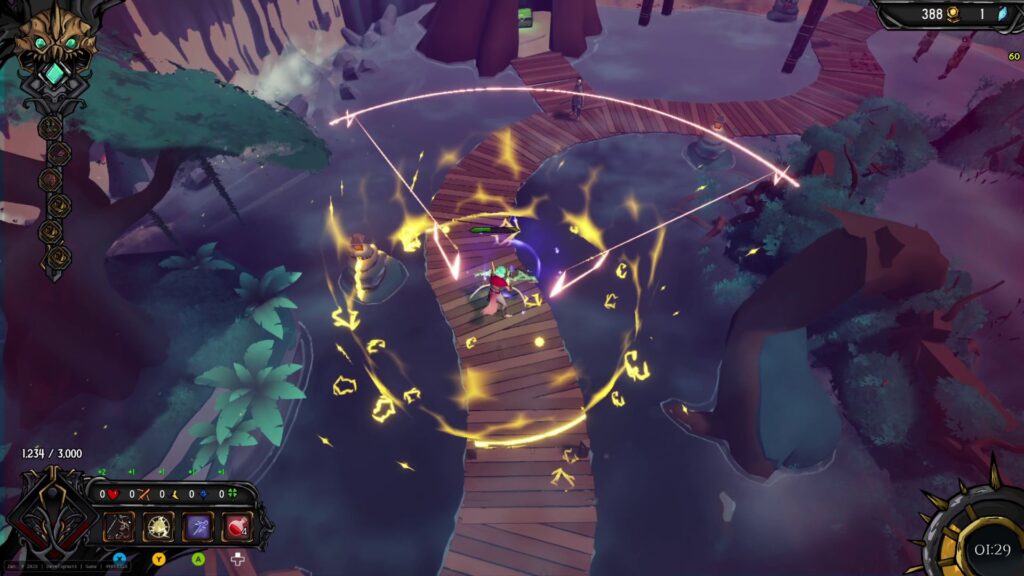 A screenshot from Clockfall