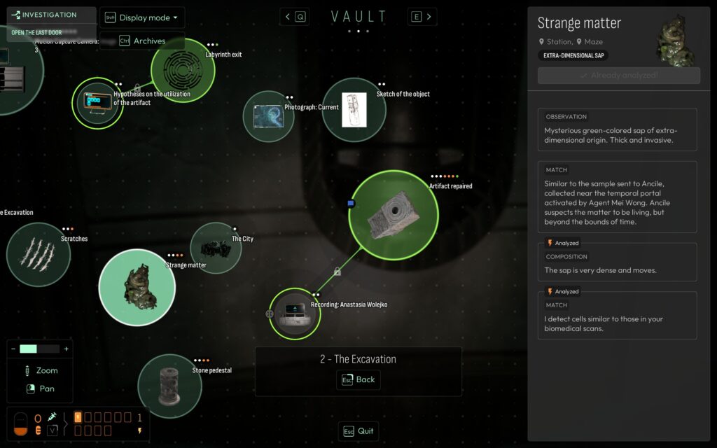 A screenshot from Cthulhu The Cosmic Abyss