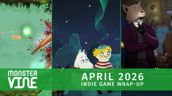 Header image for indie game wrap-up for April 2026