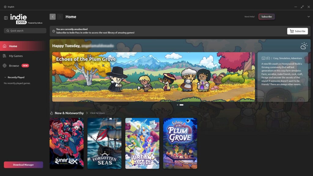 Indie Pass game screenshot