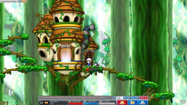 A screenshot from MapleStory Classic World