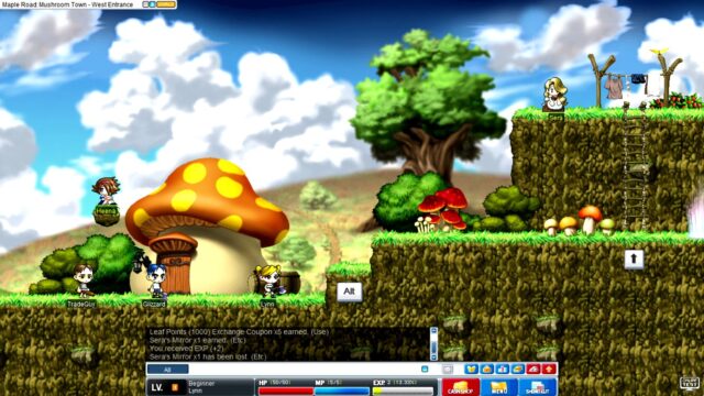 A game screenshot from MapleStory Classic World