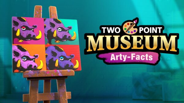 Two Point Museum Arty Facts key art