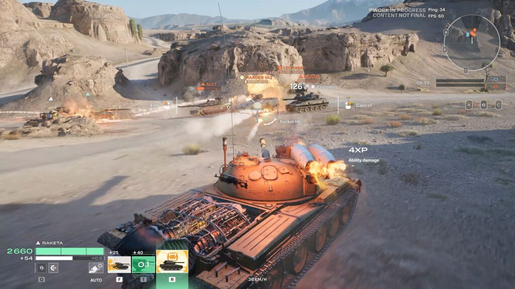 A screenshot from World of Tanks Heat