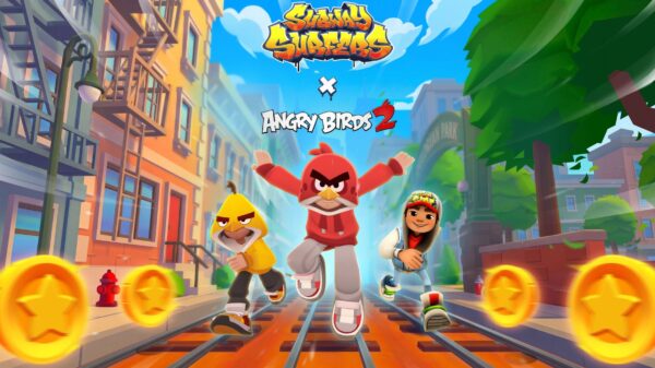 Subway Surfers Angry Birds 2 key art