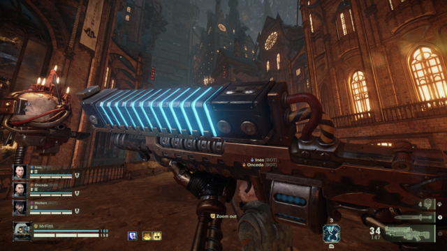 The Galvanic Rifle in Darktide