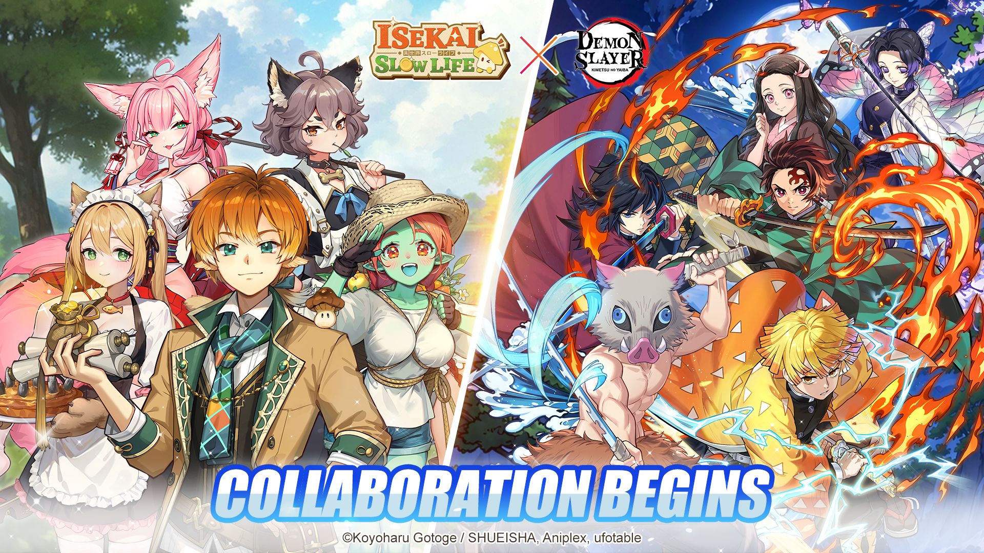 Isekai Slow Life Demon Slayer Key Art