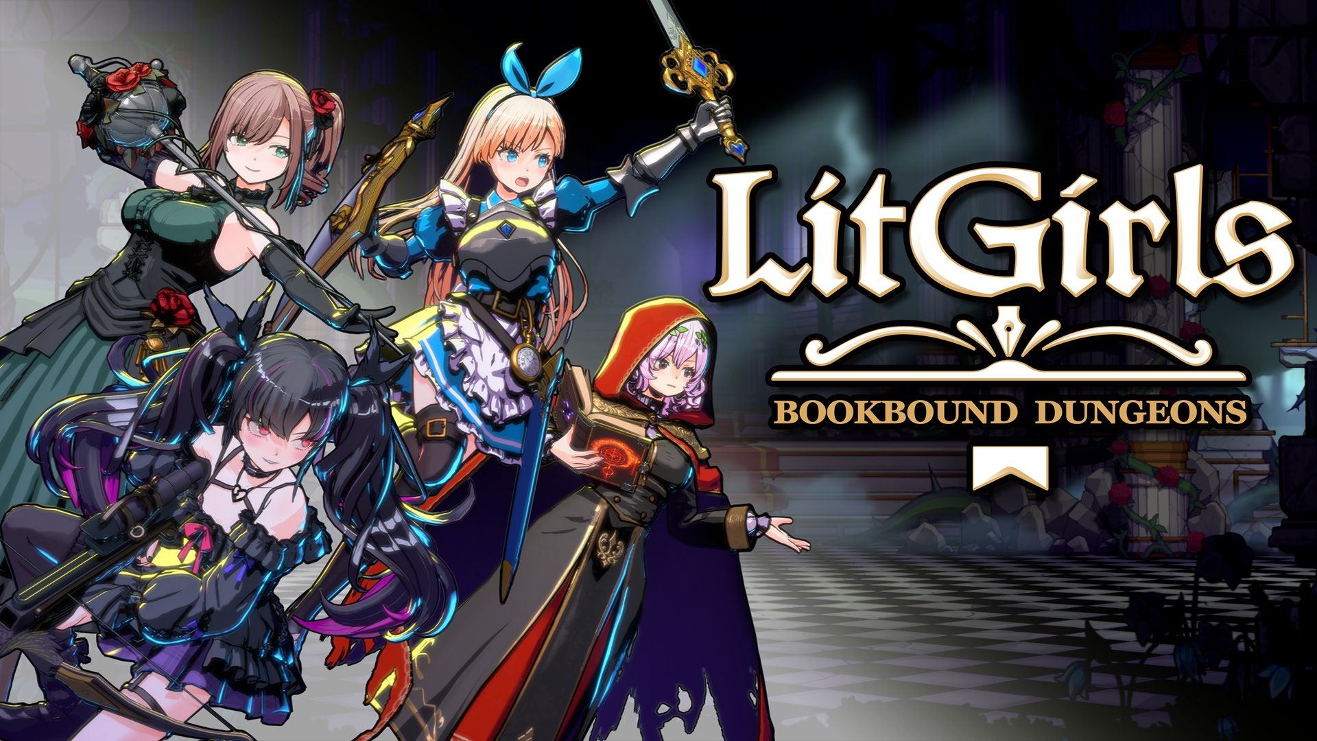 LitGirls: Bookbound Dungeons key art