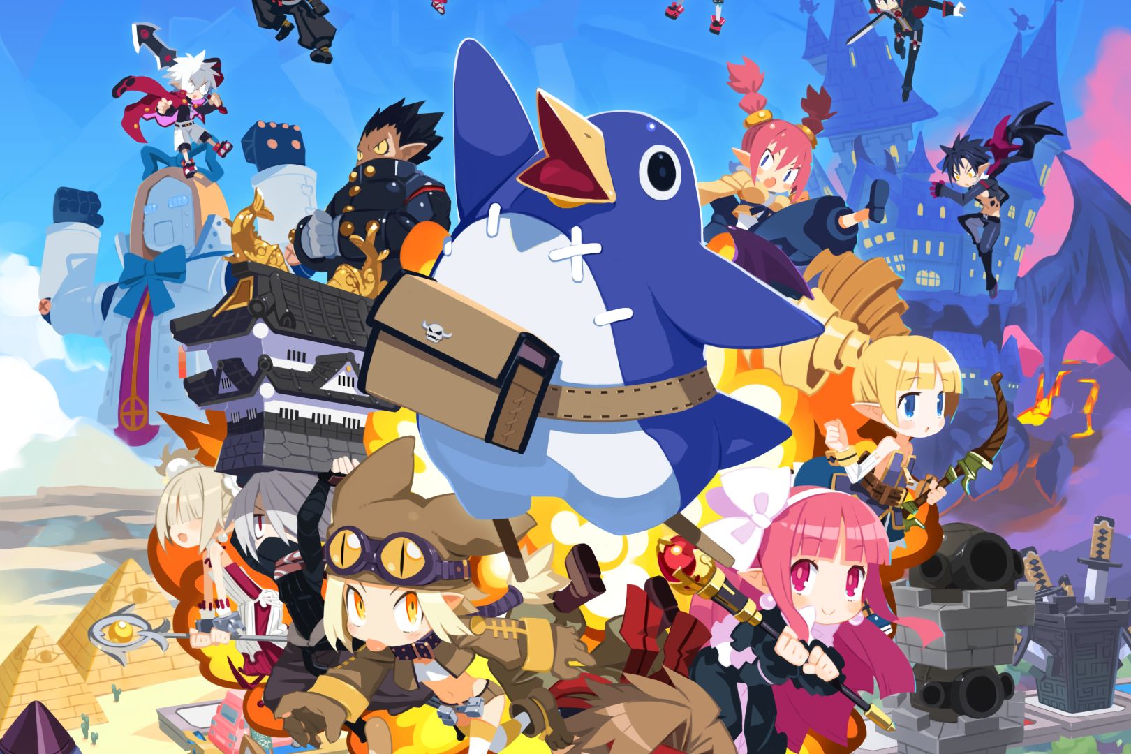 Prinny Party: Going Overboard! key art