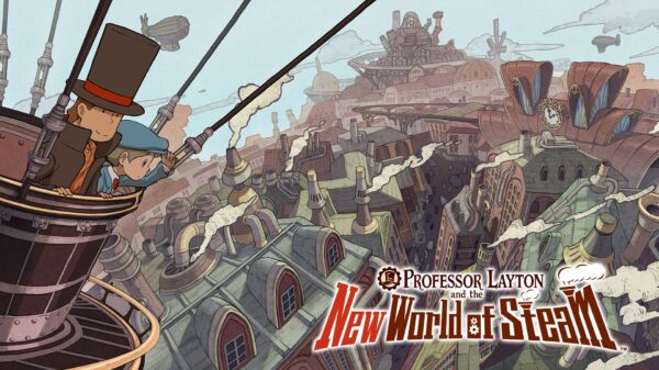 Professor Layton and the New World of Steam key art