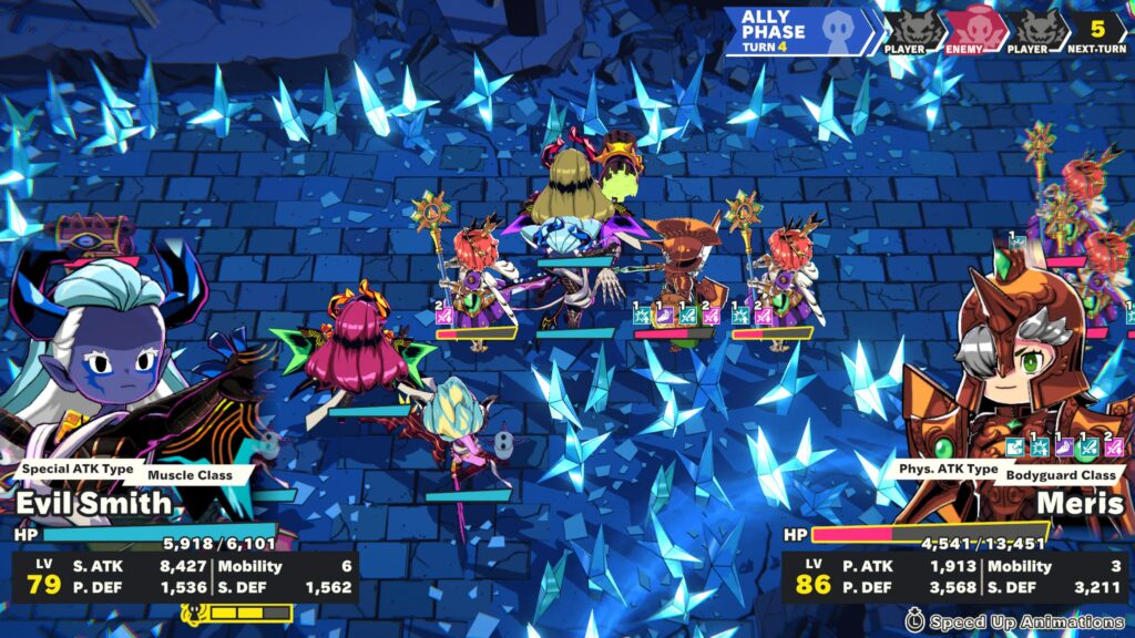 A screenshot from Demons' Night Fever