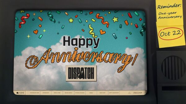 Dispatch One Year Anniversary key art