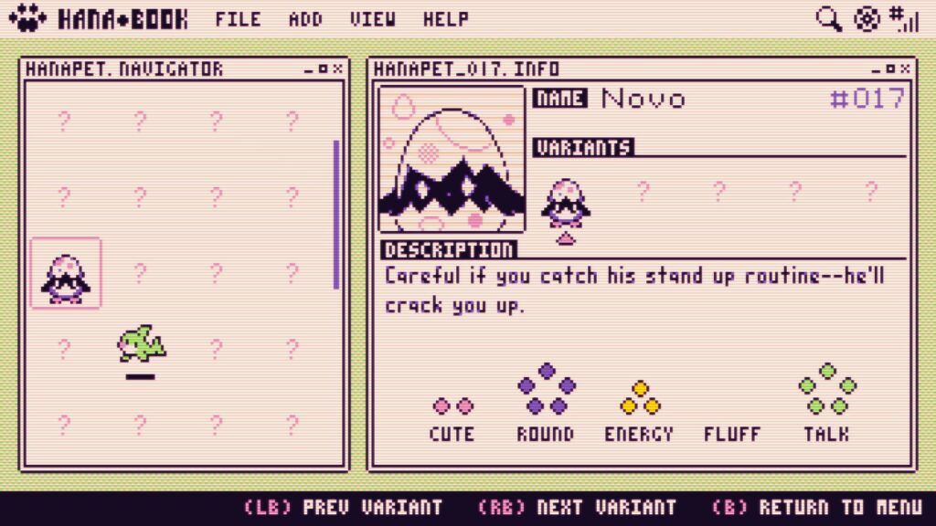 A screenshot from the game Petal Runner