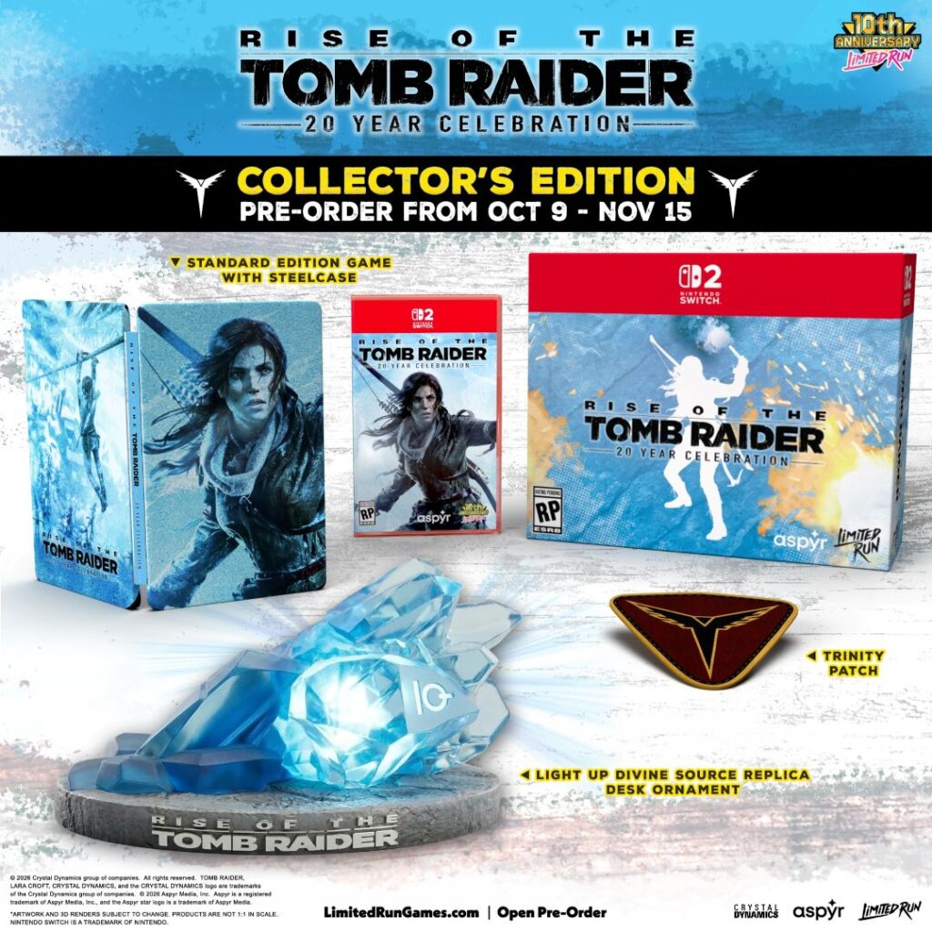Rise of the Tomb Raider 20 Year Celebration Limited Run Games